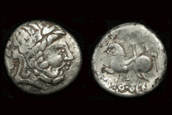 Danube Celts, AR Tetradrachm, Sirmium, 2nd Cent BC